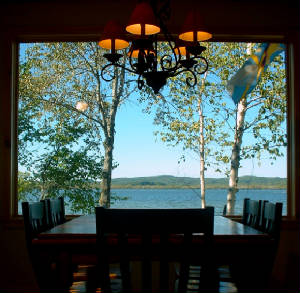 Romanitic Retreats Michigan, View from Dining Room